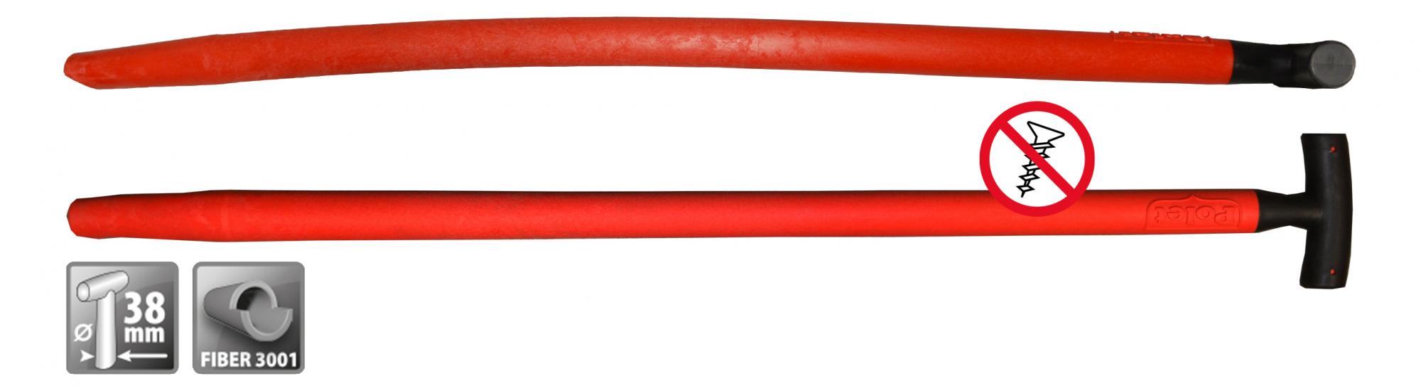 Manche De Pelle En Frêne 1300mm - Avec Poignée En T, Pour Remplacement Ou Réparation