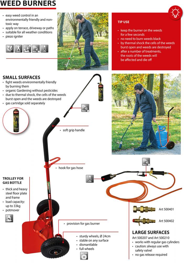 WEED BURNER+GAS CARTRIDGE (500101)